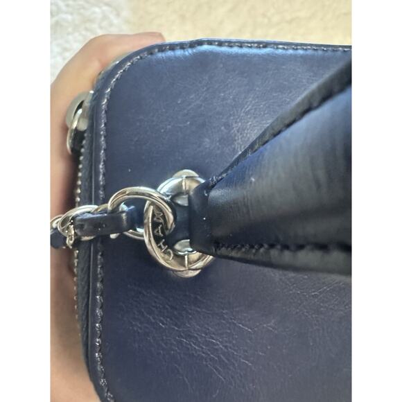 Authenticated Chanel Vanity Wicker Bag – Excellent Condition Rare Navy Blue - Picture 9 of 11